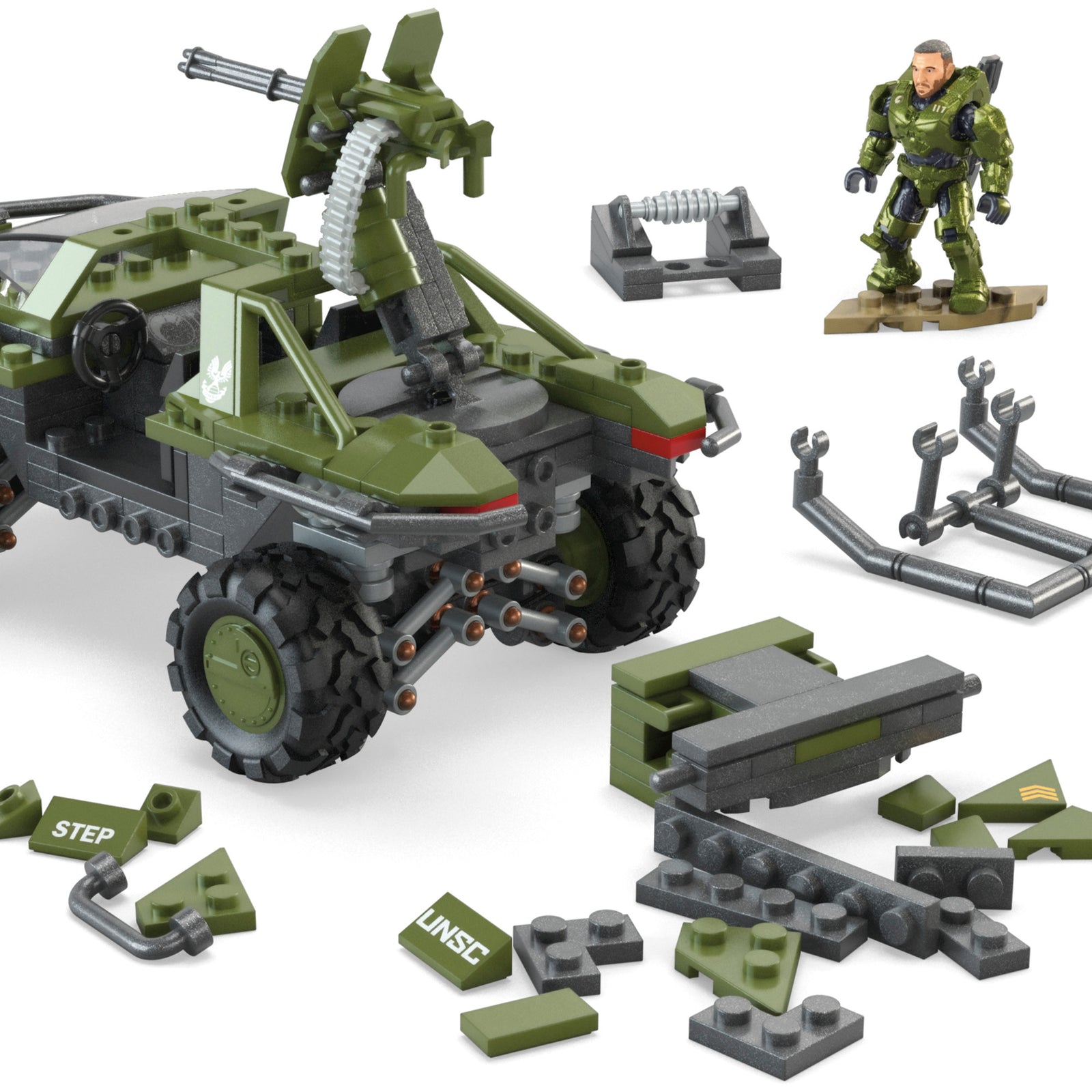 MEGA Halo FLEETCOM Warthog Vehicle Building Set