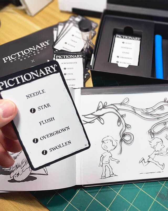 Pictionary Kit Pictionary Sketchbook x Inktober | Mattel Creations