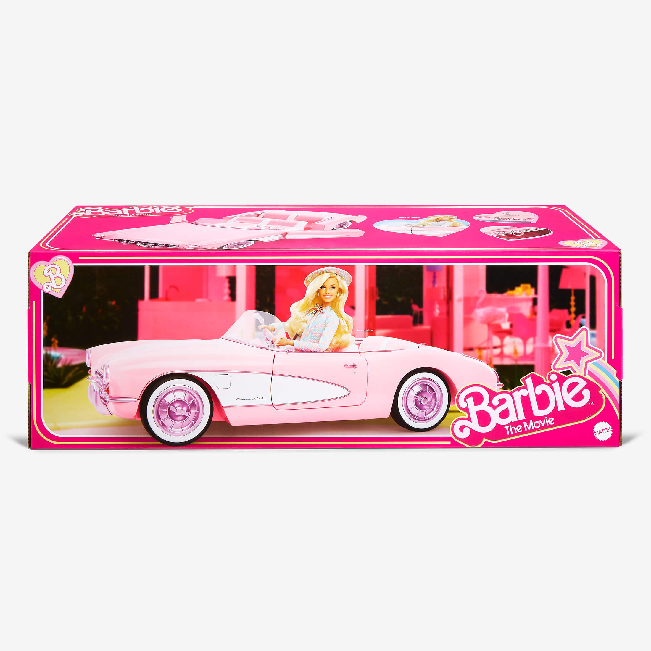 Barbie The Movie Pink Corvette Convertible