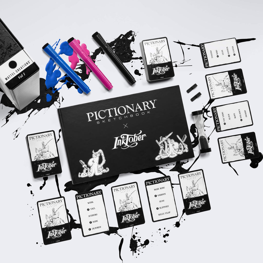 Pictionary Sketchbook x Inktober – Mattel Creations