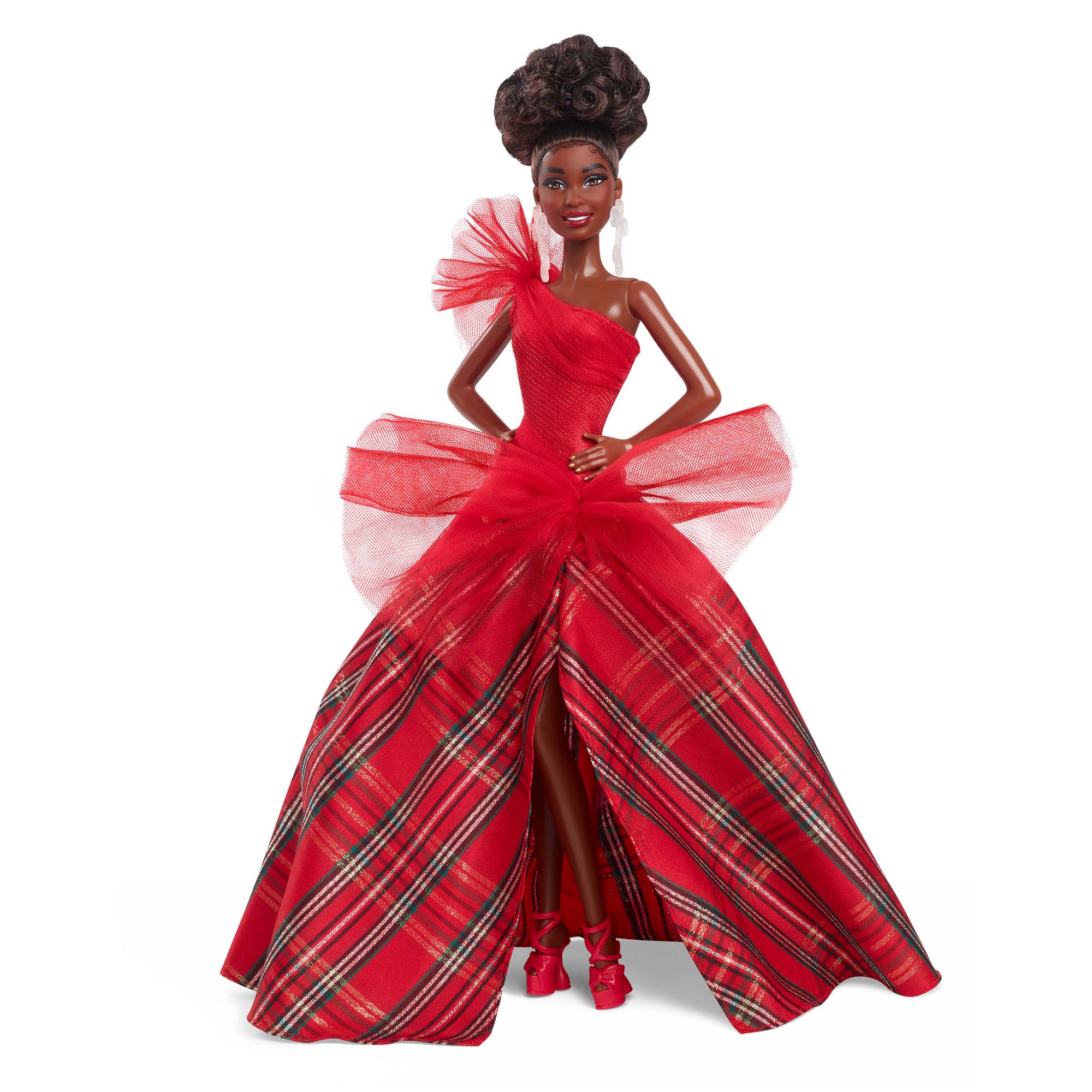 2024 Barbie Holiday Doll With Black Hair Mattel Creations