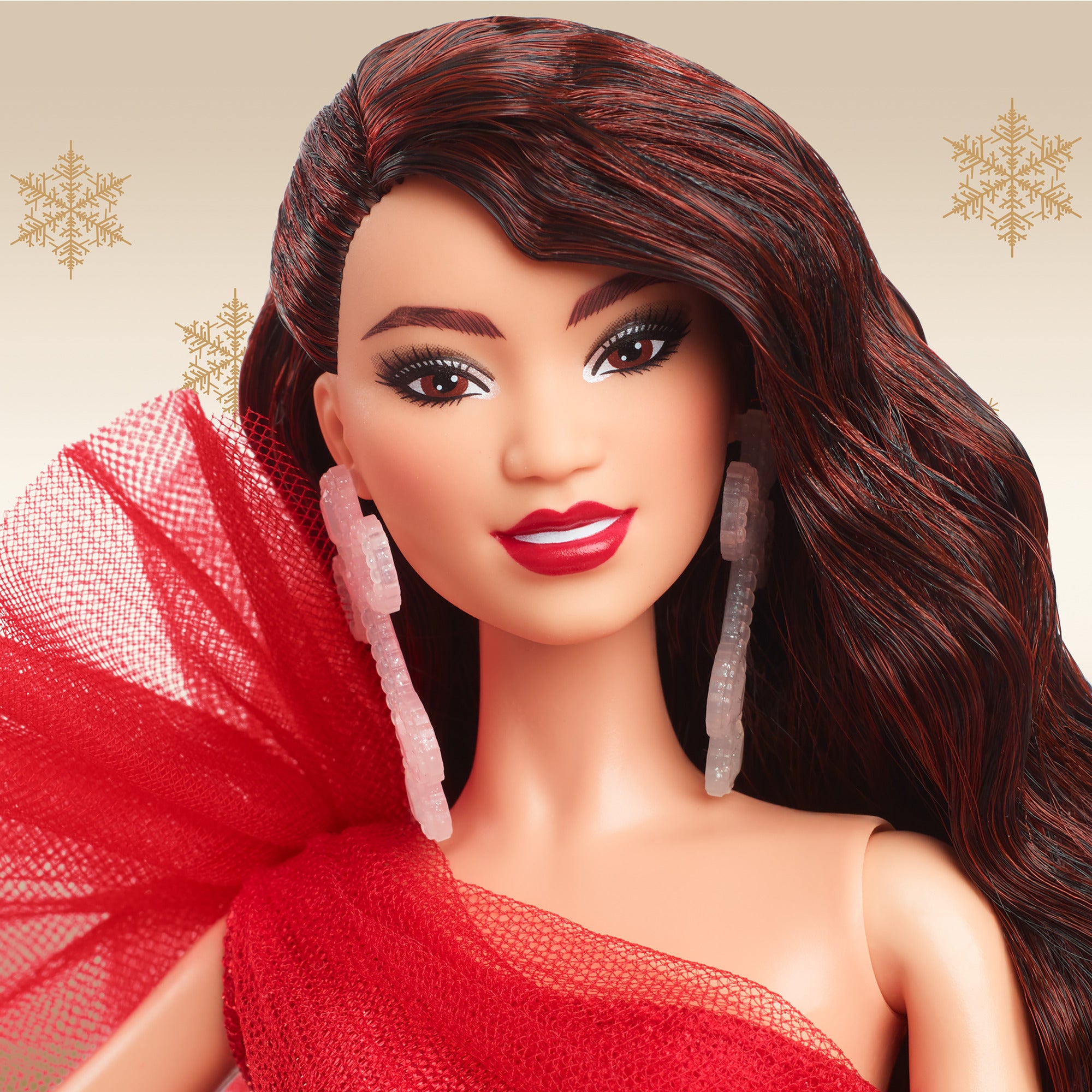 2024 Barbie Holiday Doll With Dark Brown Hair | Mattel Creations