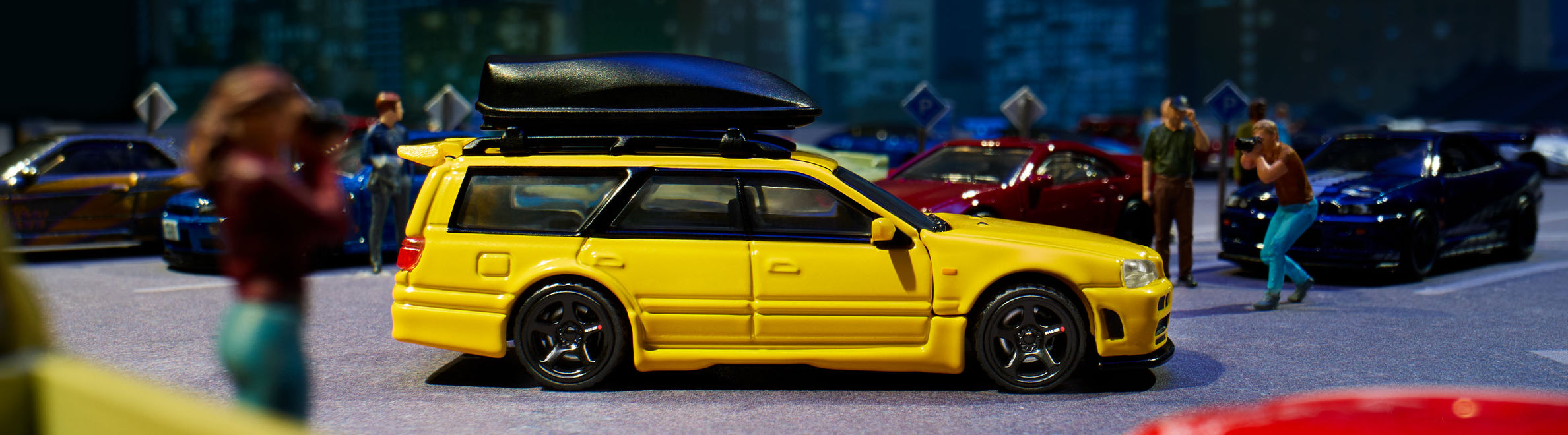 Hot Wheels Elite 64 Mod Shop Nissan Stagea | Mattel Creations