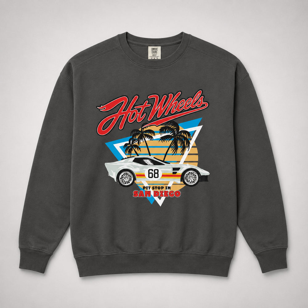 Hot Wheels Pit Stop Gray Sweatshirt