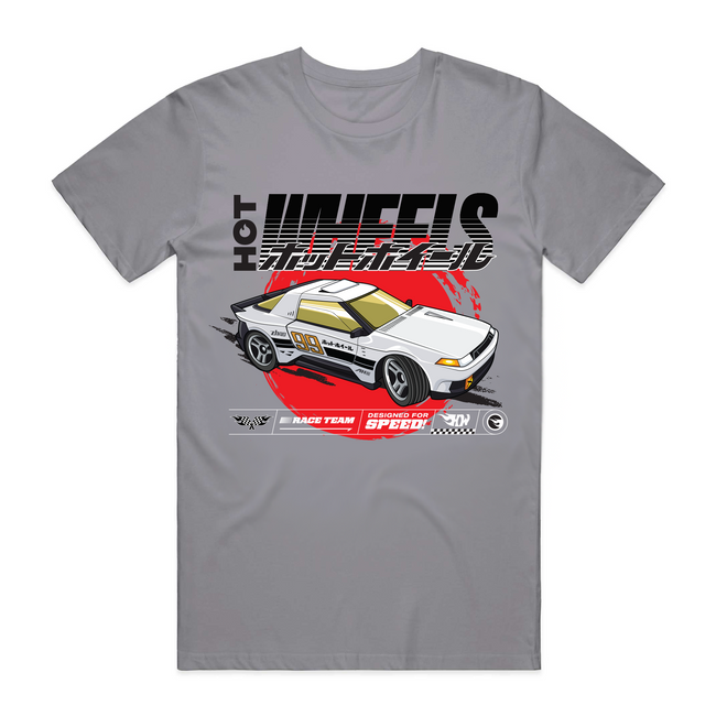 Hot Wheels in Kanji Grey T-Shirt