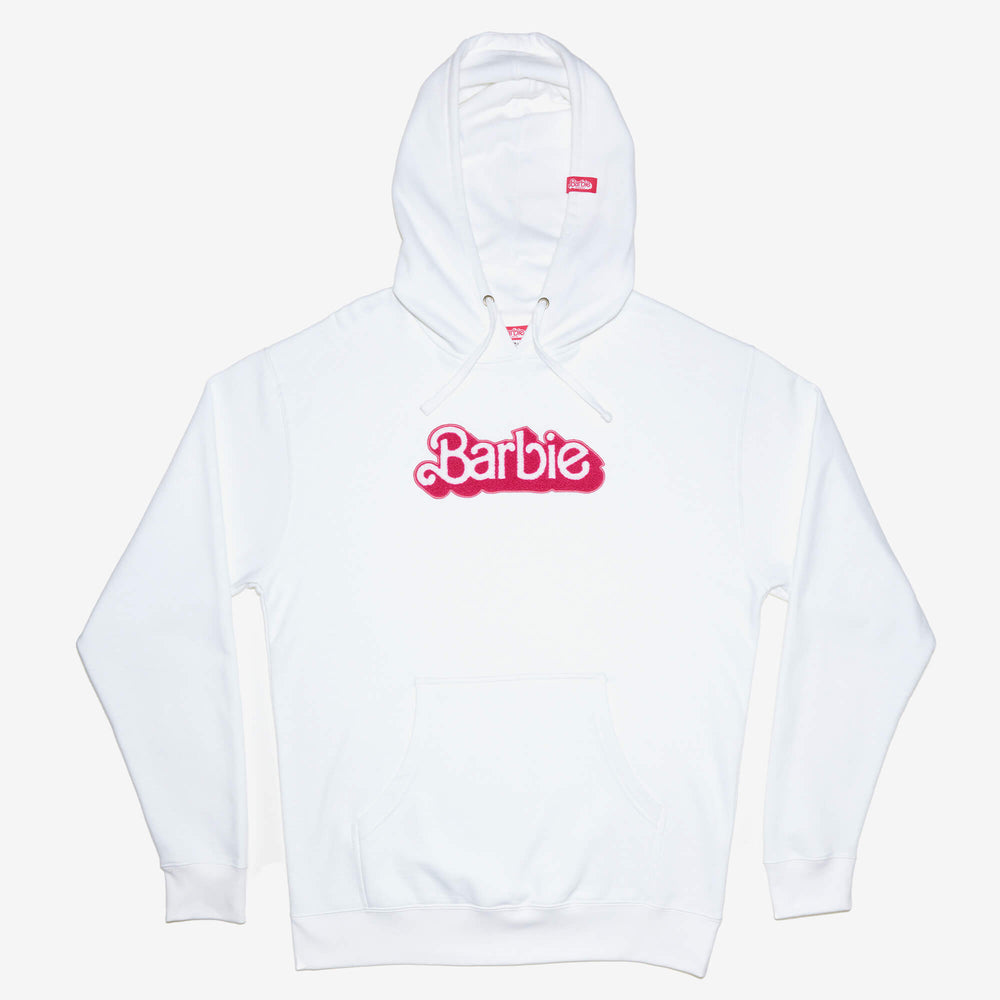 Barbie The Movie Logo Chenille Patch Pullover Hoodie