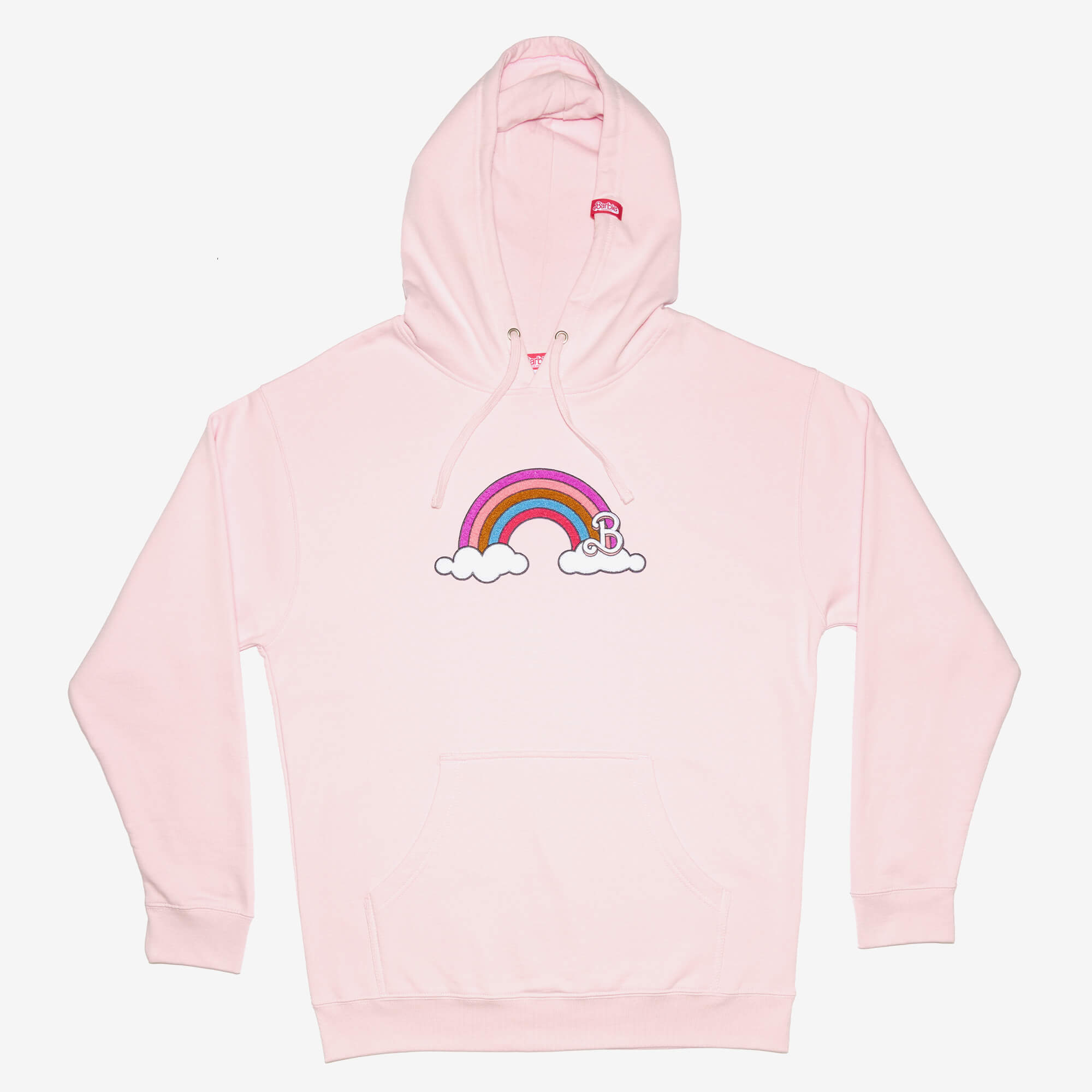 Barbie The Movie Rainbow Chenille Patch Pullover Hoodie