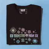 Monster High Holiday Print Black Unisex T-Shirt
