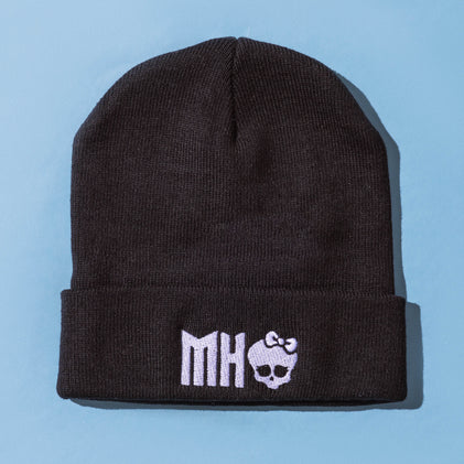 Monster High Black Cuffed Beanie