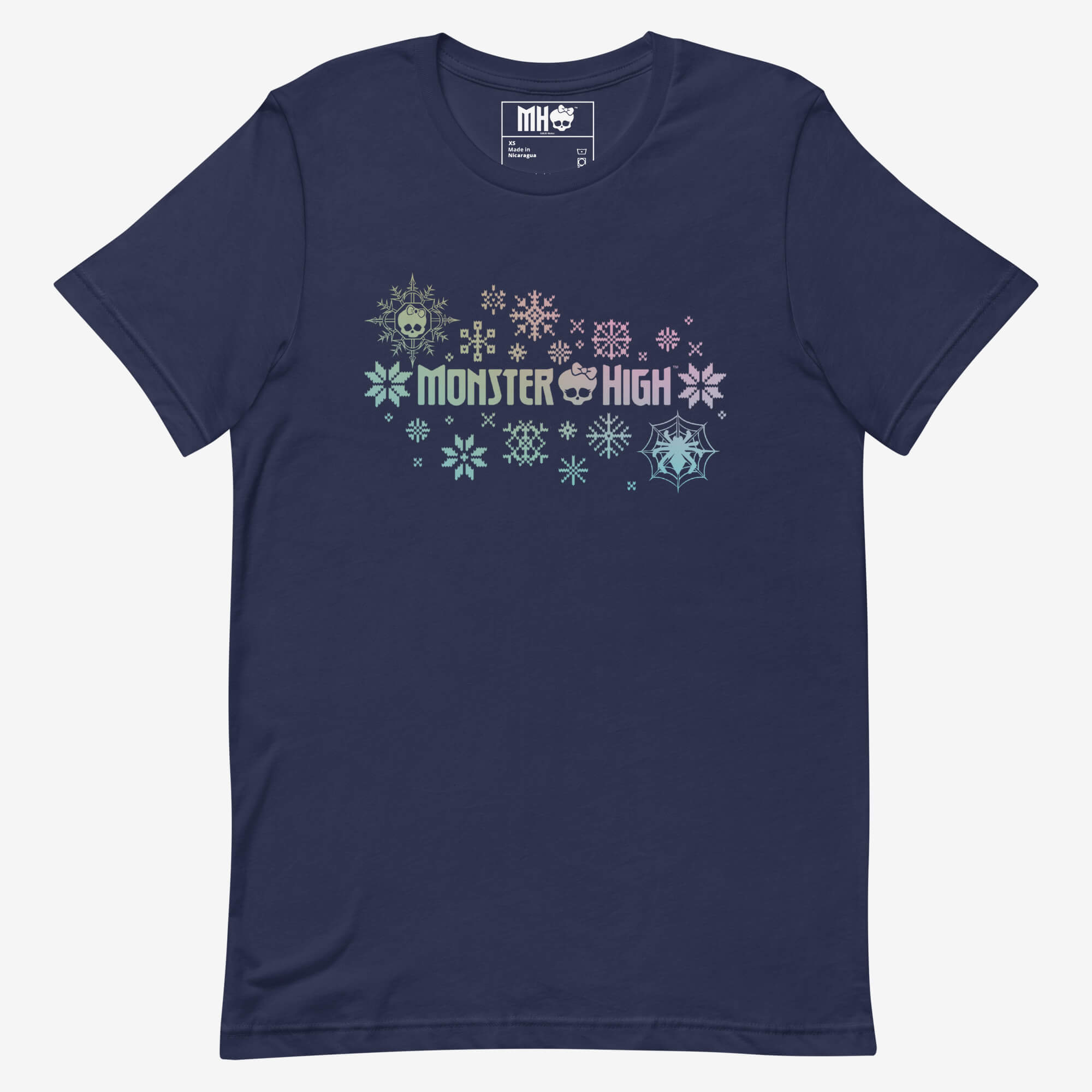 Monster High Holiday Print Navy Unisex T-Shirt