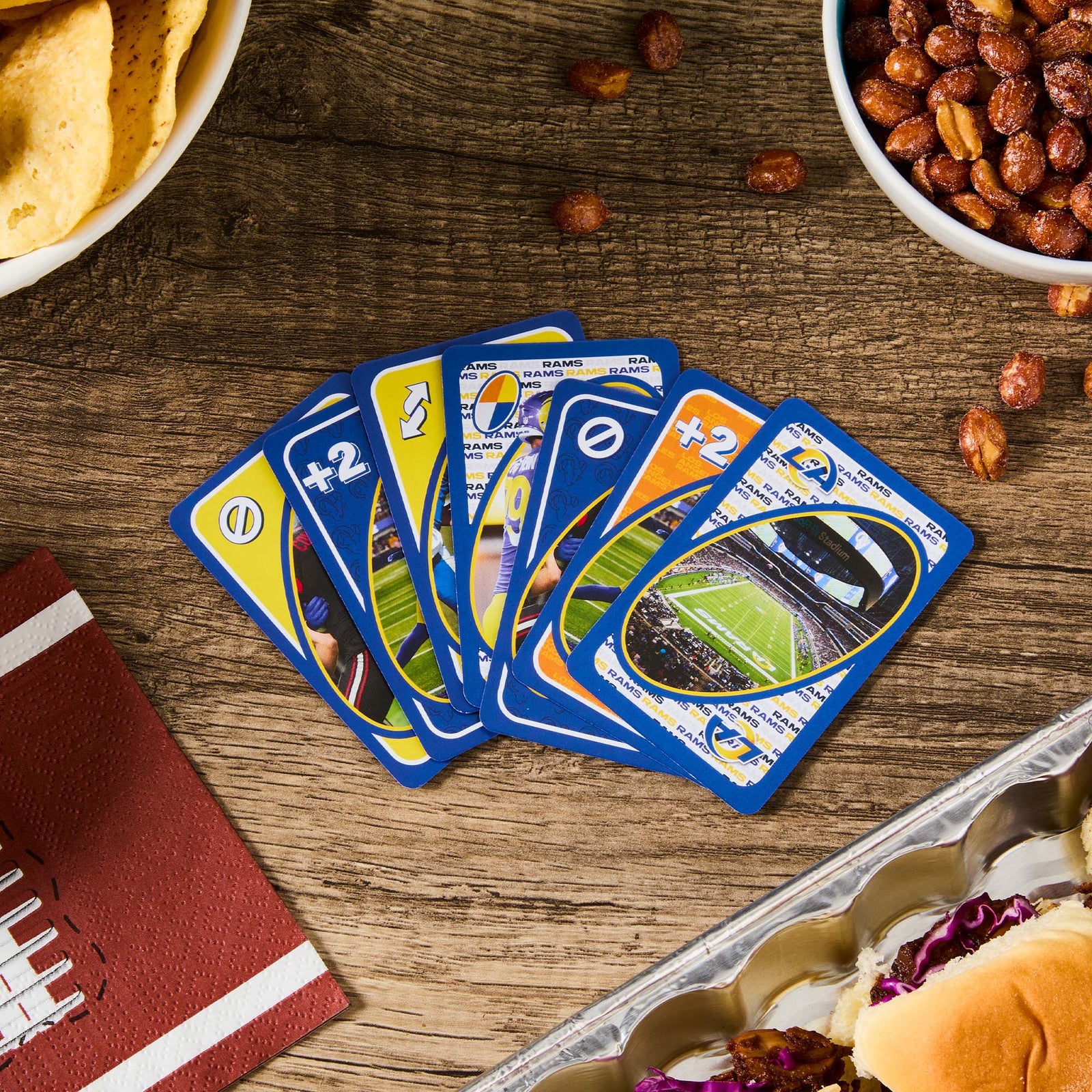 UNO Fandom NFL Los Angeles Rams Game Deck