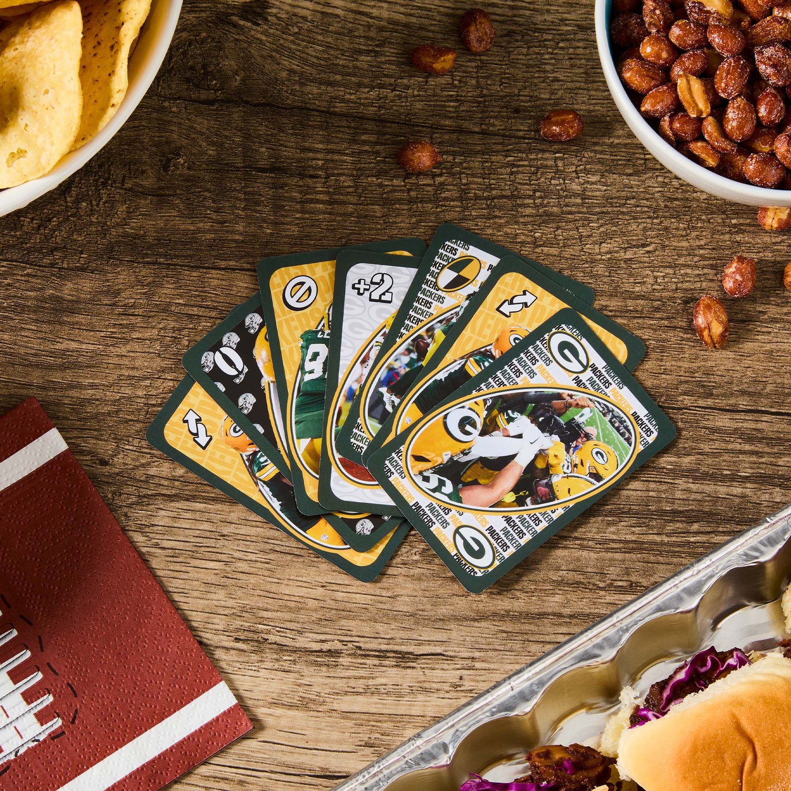 UNO Fandom NFL Green Bay Packers Game Deck
