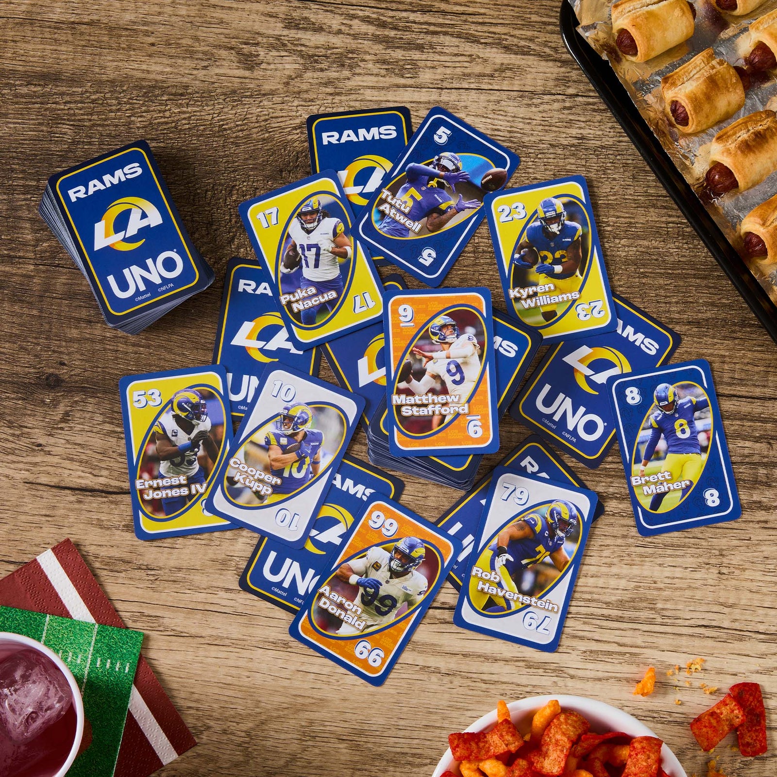 UNO Fandom NFL Los Angeles Rams Game Deck