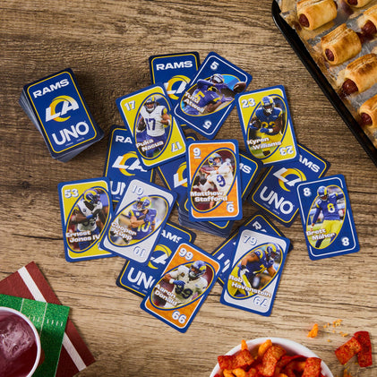 UNO Fandom NFL Los Angeles Rams Game Deck