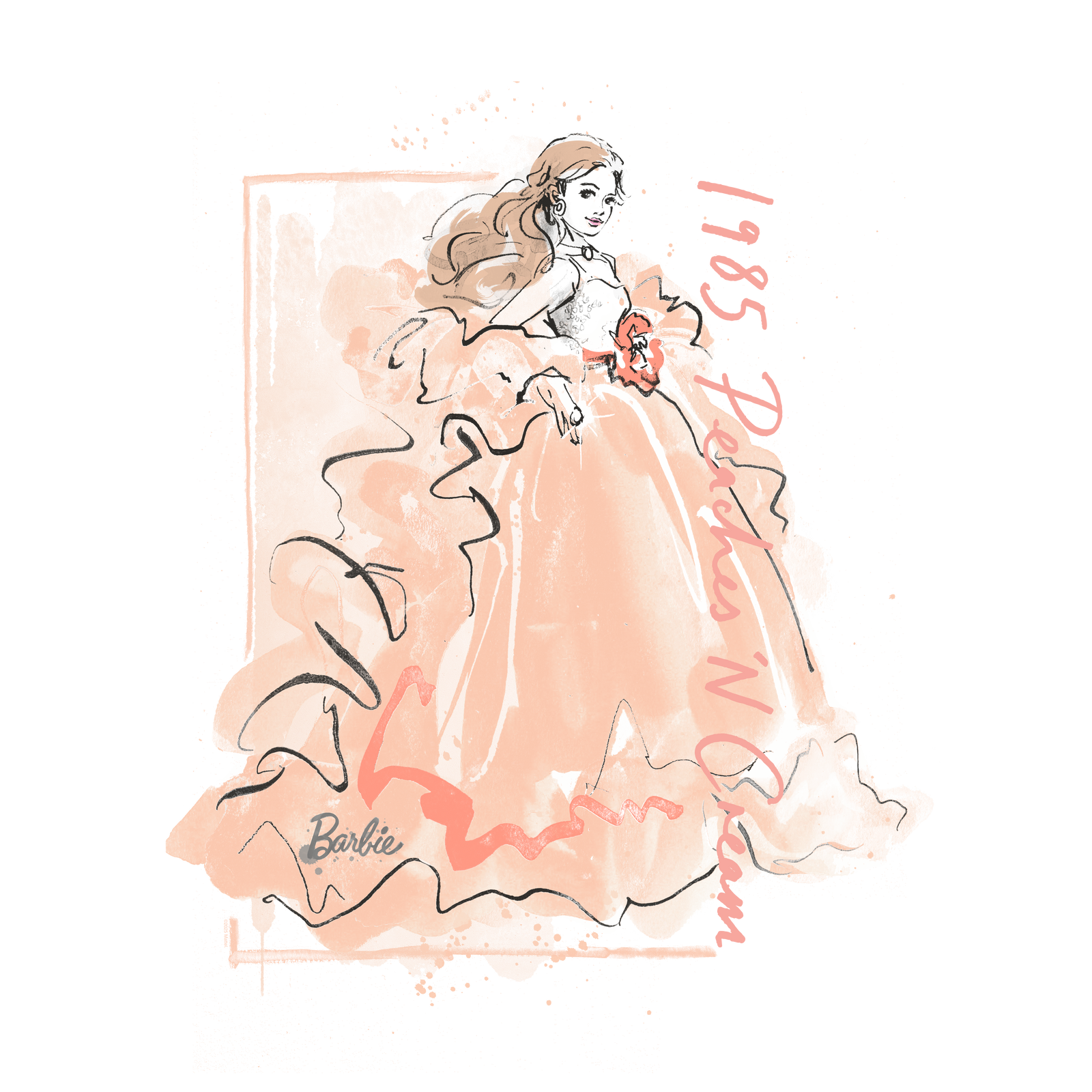 Barbie Peaches 'n Cream Mauve Hoodie