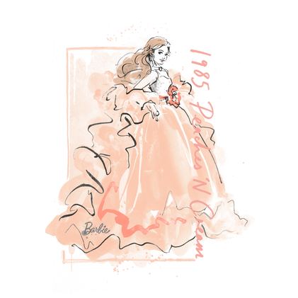 Barbie Peaches 'n Cream Mauve Hoodie