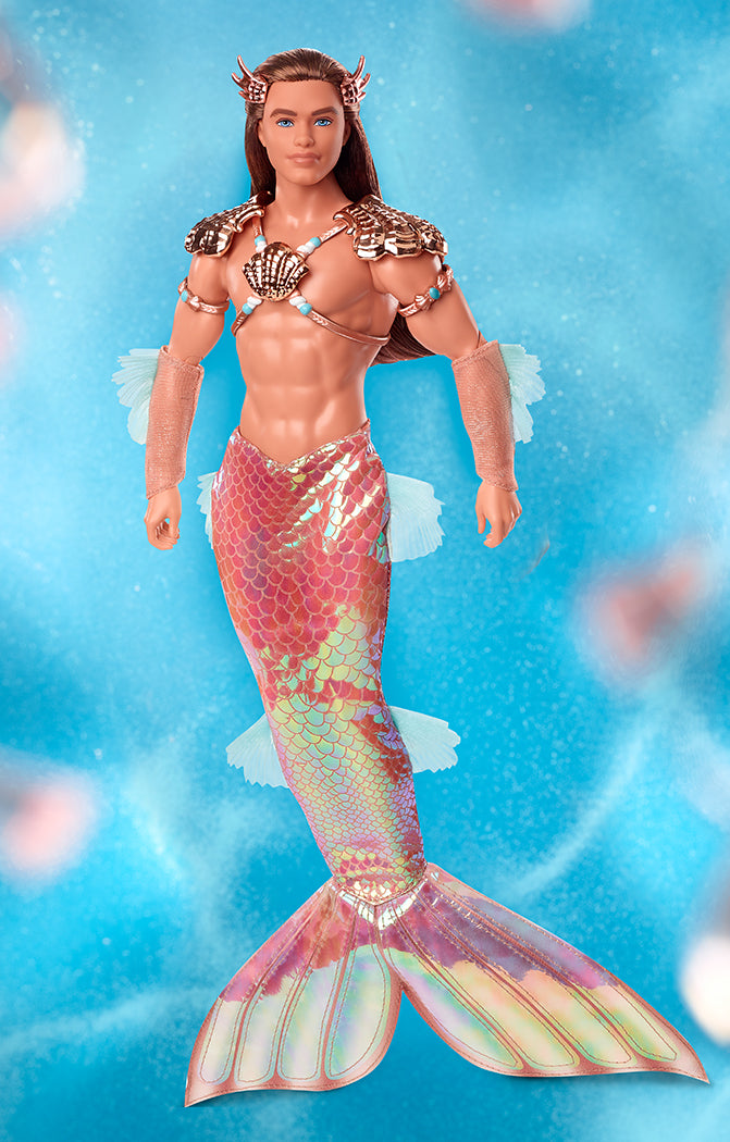 Male mermaid doll on sale