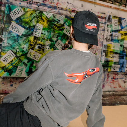 Hot Wheels x Kenny Scharf Black Embroidered Dad Hat