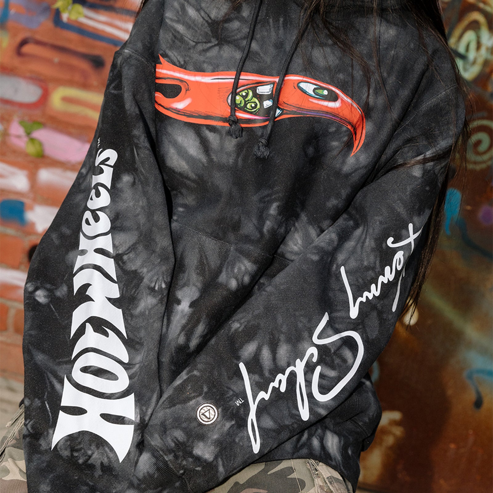 Hot Wheels x Kenny Scharf Black Tie Dye Hoodie