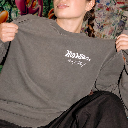 Hot Wheels x Kenny Scharf Black Embroidered Sweatshirt