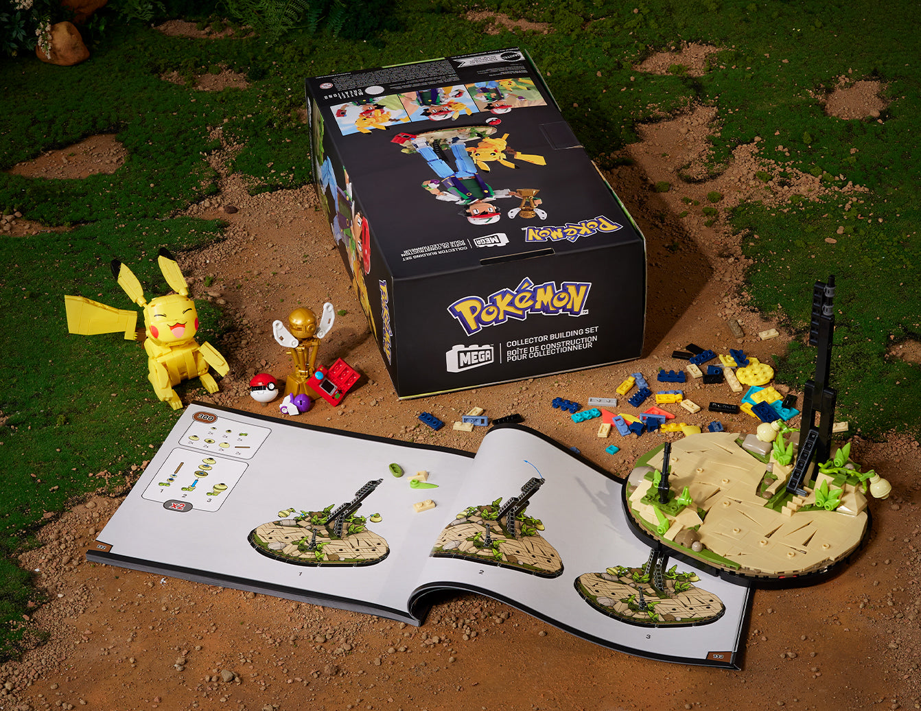 MEGA Showcase Pokémon Ash & Pikachu: Path to Victory | Mattel Creations