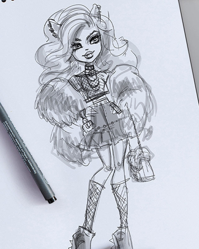 monster high dress designer Monster High Fangtastic Fashion Designer Doll Dress-Up Kit