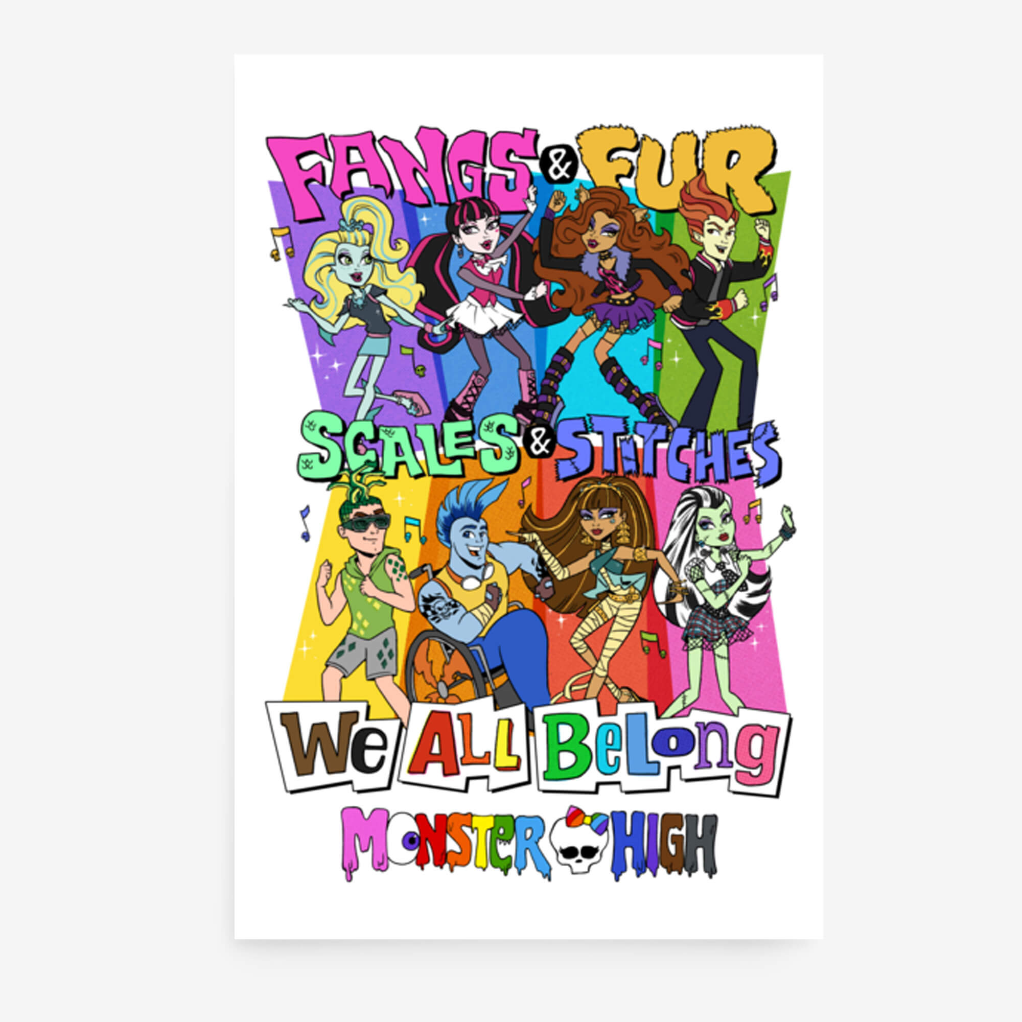 Monster High Pride We All Belong Poster (Cheyne Gallarde)