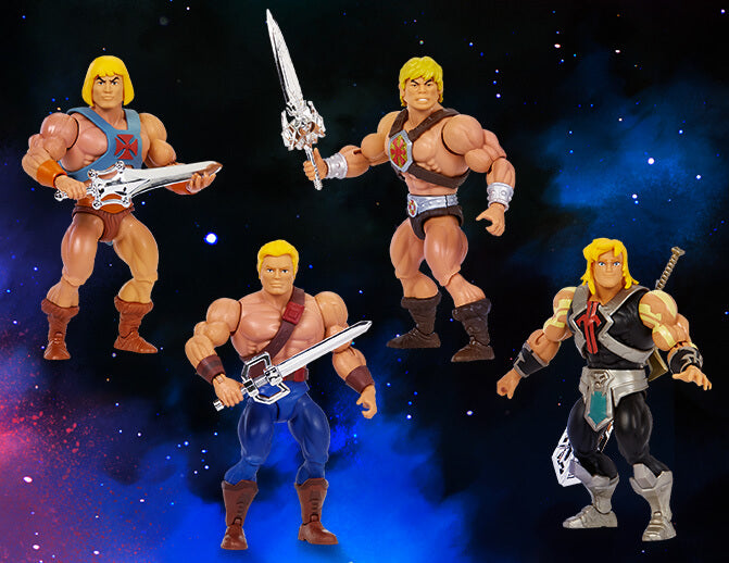 Masters of The Universe Origins He-Man 40th Anniversary 4-Pack