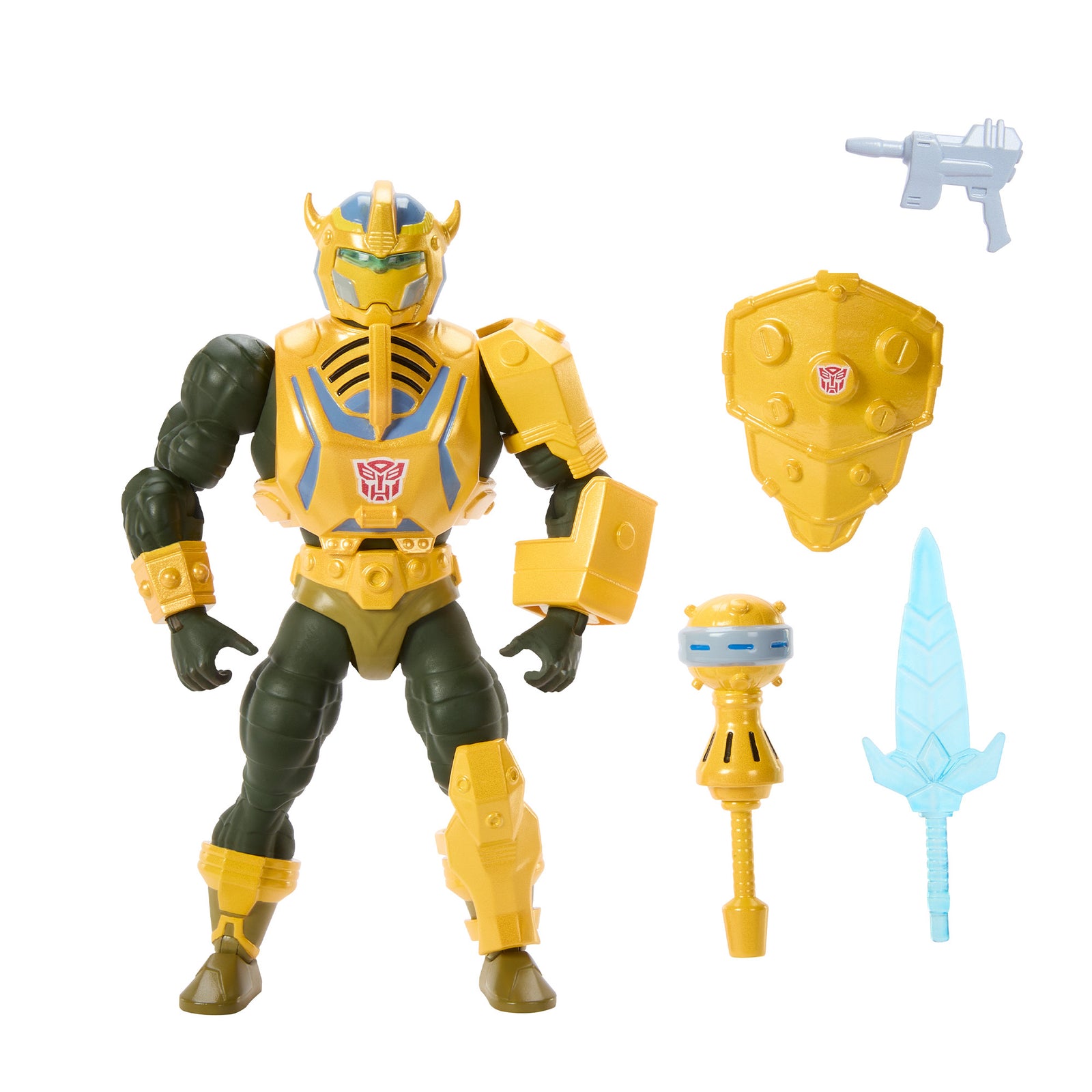 Masters of the Universe x Transformers Bumblebee Armor Man-At-Arms Action Figure