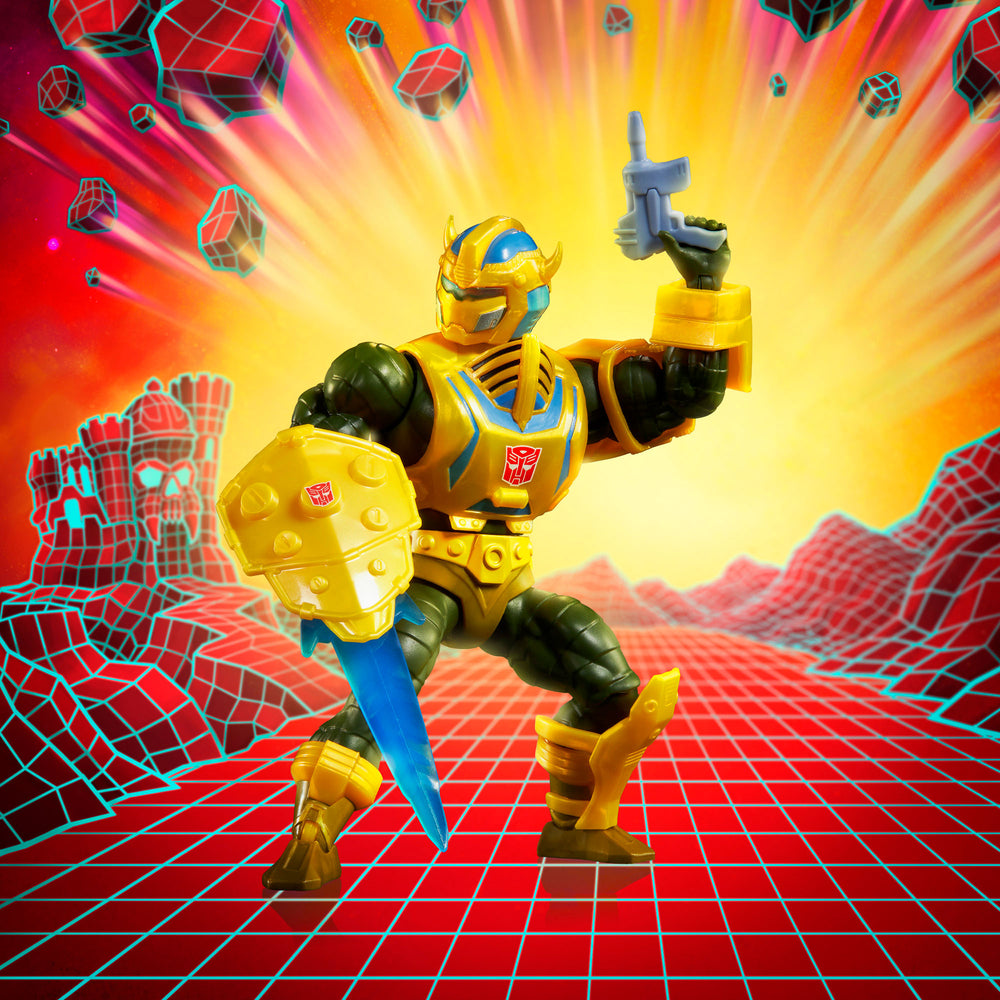 Masters of the Universe x Transformers Bumblebee Armor Man-At-Arms Collectible Action Figure