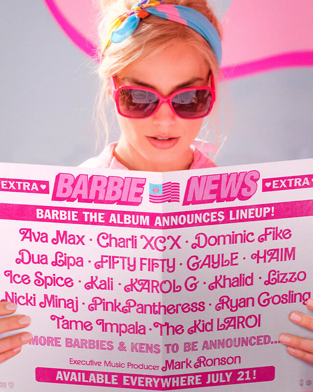 Borsa shopper in tela Barbie The Movie