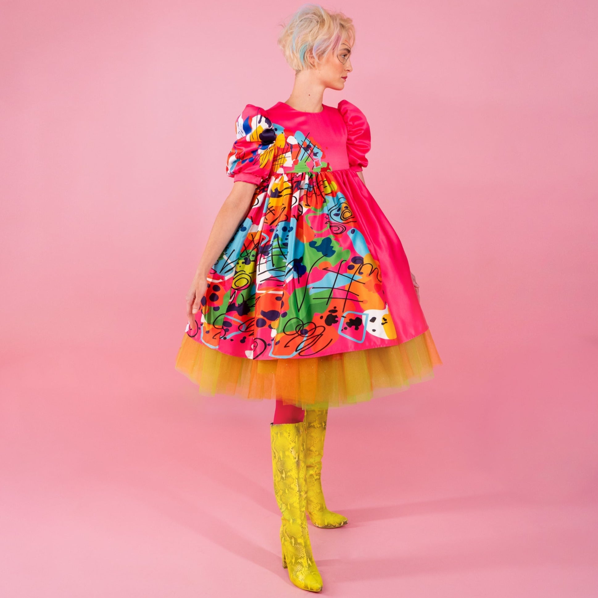 Film Barbie Costume Rosa Plaid Dress Halloween Fancy Dress Costume