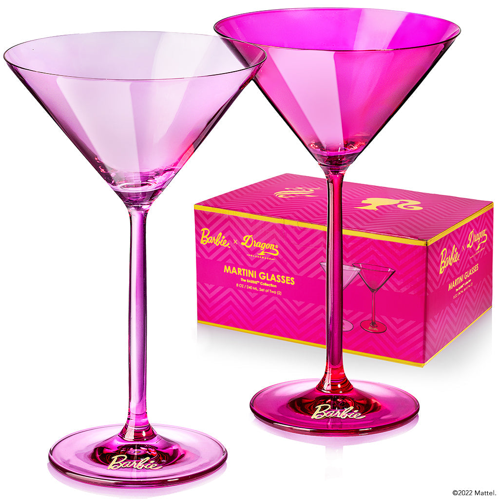 Barbie™ X Dragon Glassware® Martini Glasses