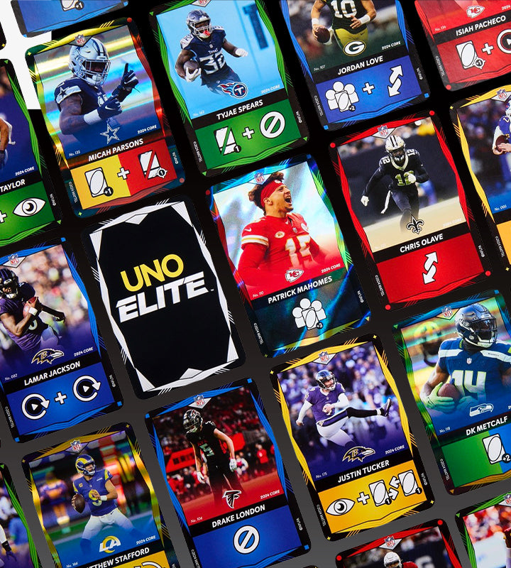 UNO Elite NFL Cards Collect Your Favorite Players Mattel Creations