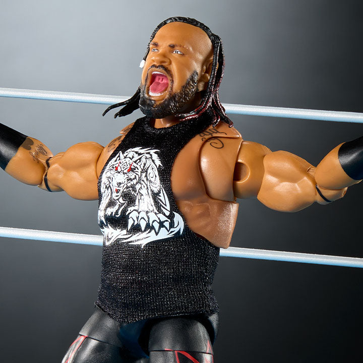 WWE Smack Down Wrestling Ring and WWE Ultimate Edition Jacob Fatu Figure