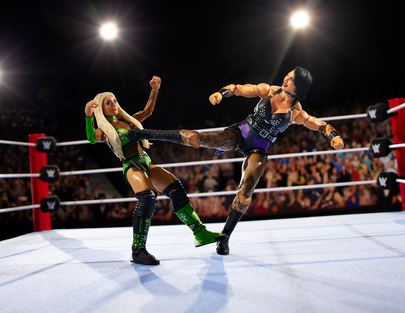 WWE Ultimate Edition RAW Ring and Rhea Ripley Figure | Mattel Creations