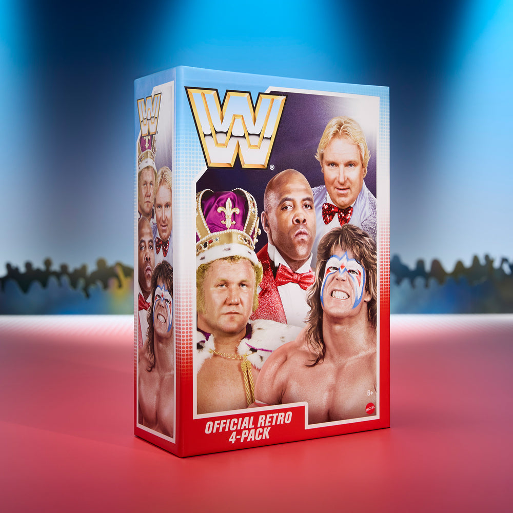 NEW WWE Official Retro 4-Pack Action Figures