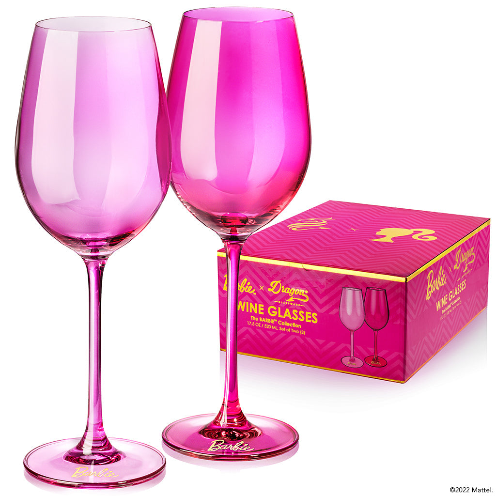 Barbie x Dragon Glassware Wine Glasses