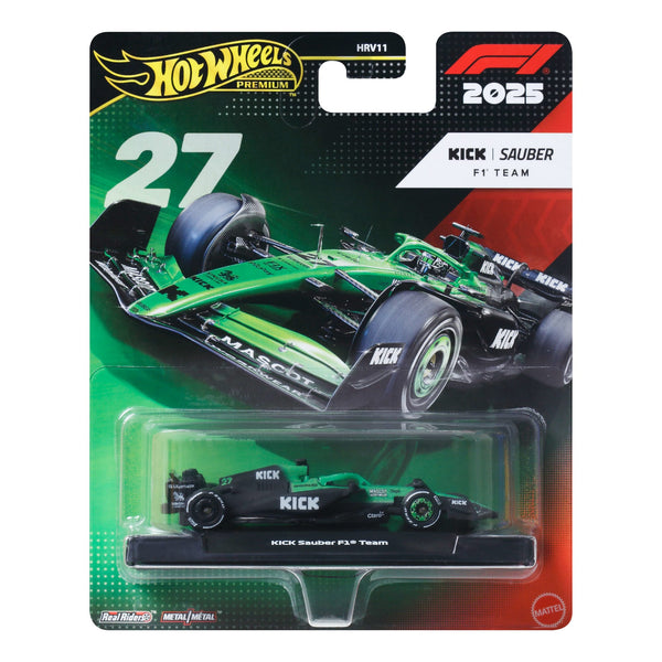 Hot Wheels Premium Kick Sauber 2025 Formula 1® Team #27 | Mattel