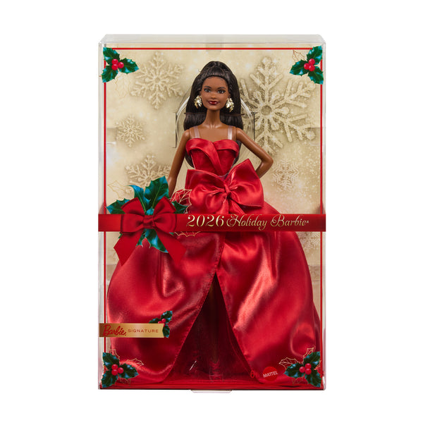 Barbie Signature 2026 Holiday Barbie Doll with Black Hair | Mattel