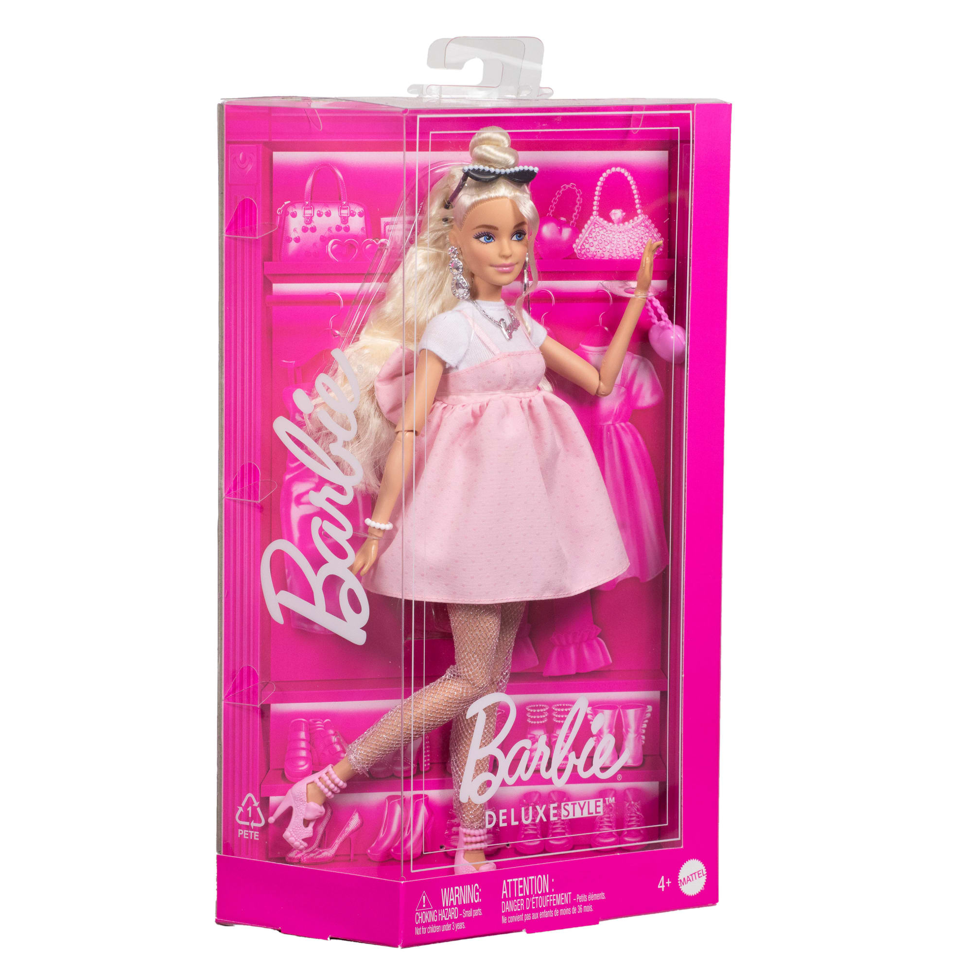 Barbie Deluxe Style Doll #3 in Pastel Pink Barbiecore Dress