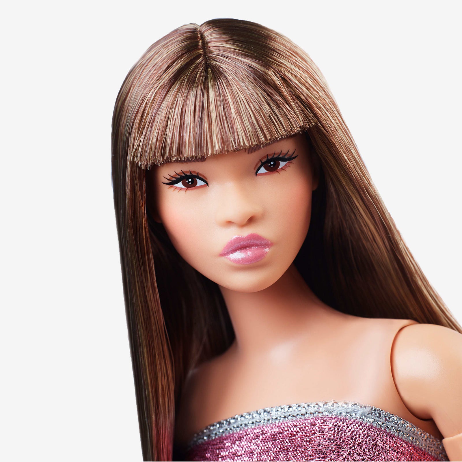Barbie Looks Doll #24 (Curvy, Long Brown Hair)