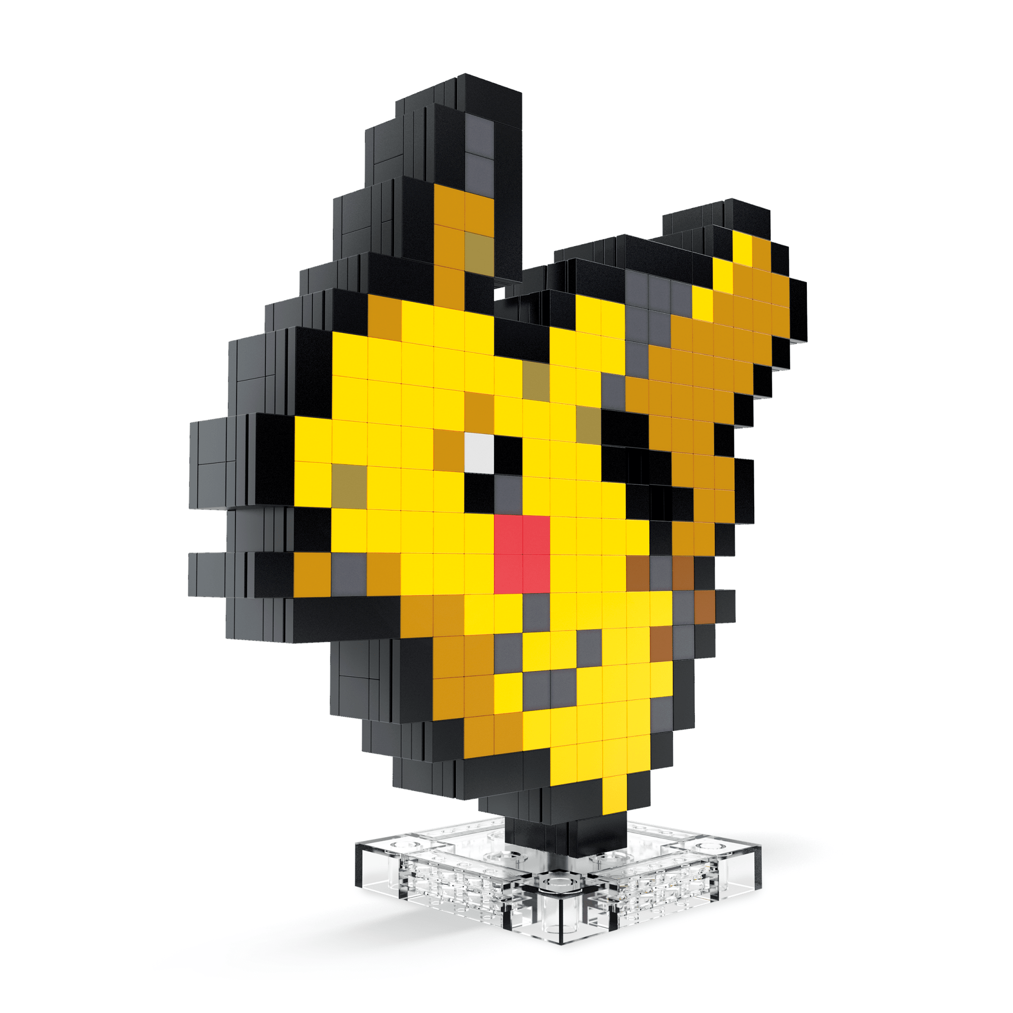 Block Bench Pikachu Models Pokémon Pikachu Building Set by MEGA | Mattel Creations