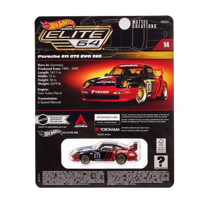 Hot Wheels Elite 64 Porsche 911 GT2 EVO 993