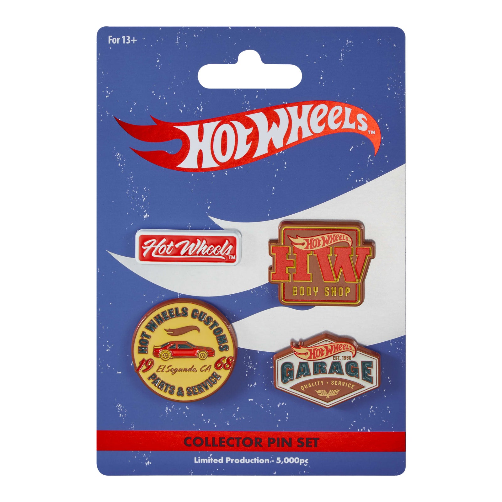Hot Wheels Body Shop Enamel Pin Set