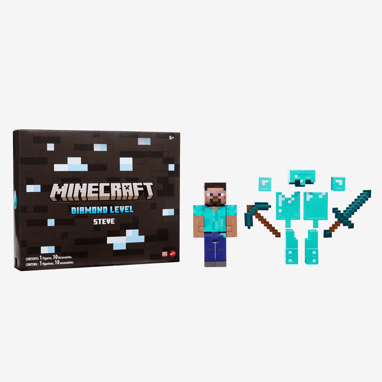 Minecraft Diamond Level Steve Collector Action Figure