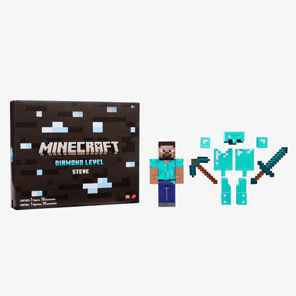 Minecraft Diamond Level Steve Collector Action Figure