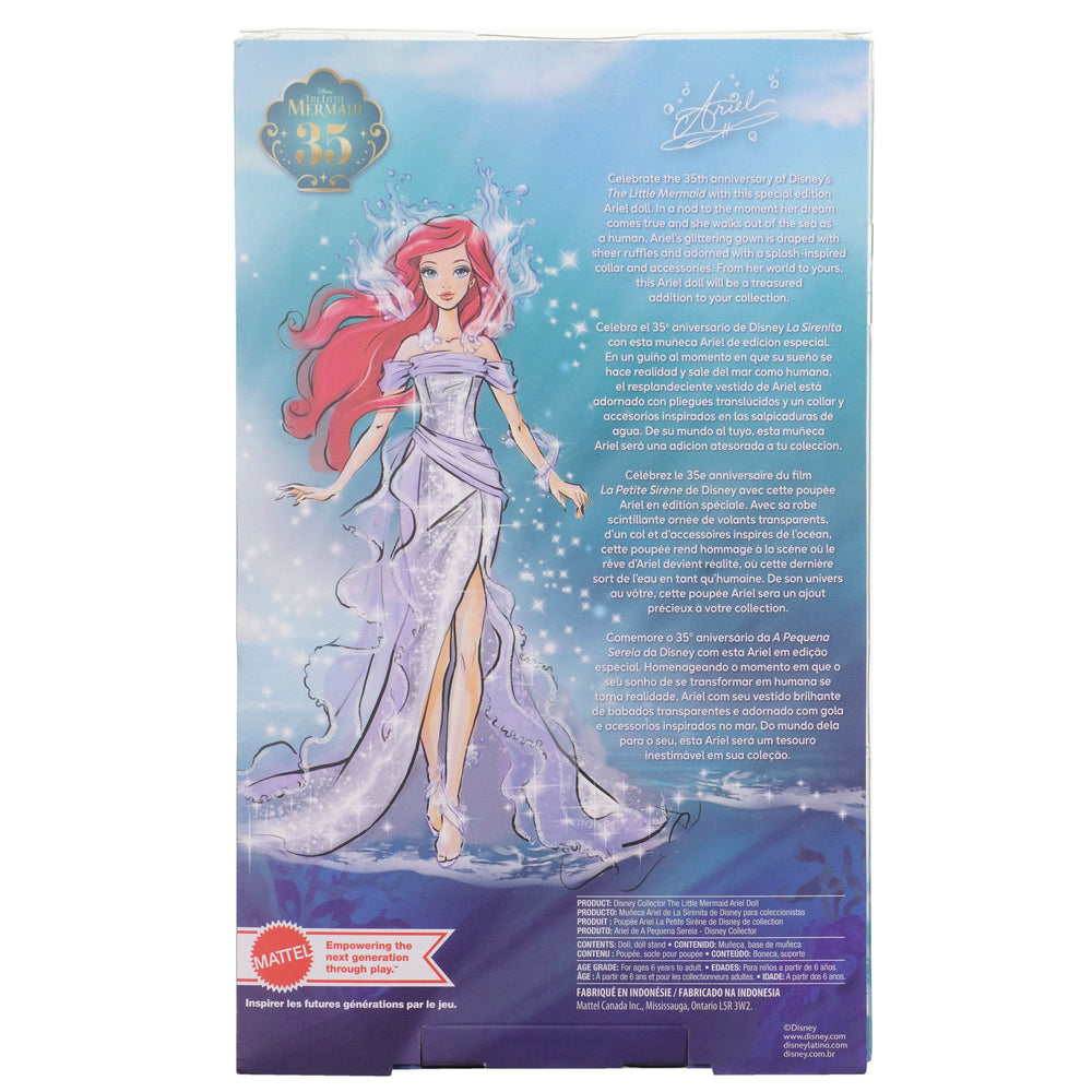 Disney Collector The Little Mermaid Ariel 35th Anniversary Doll