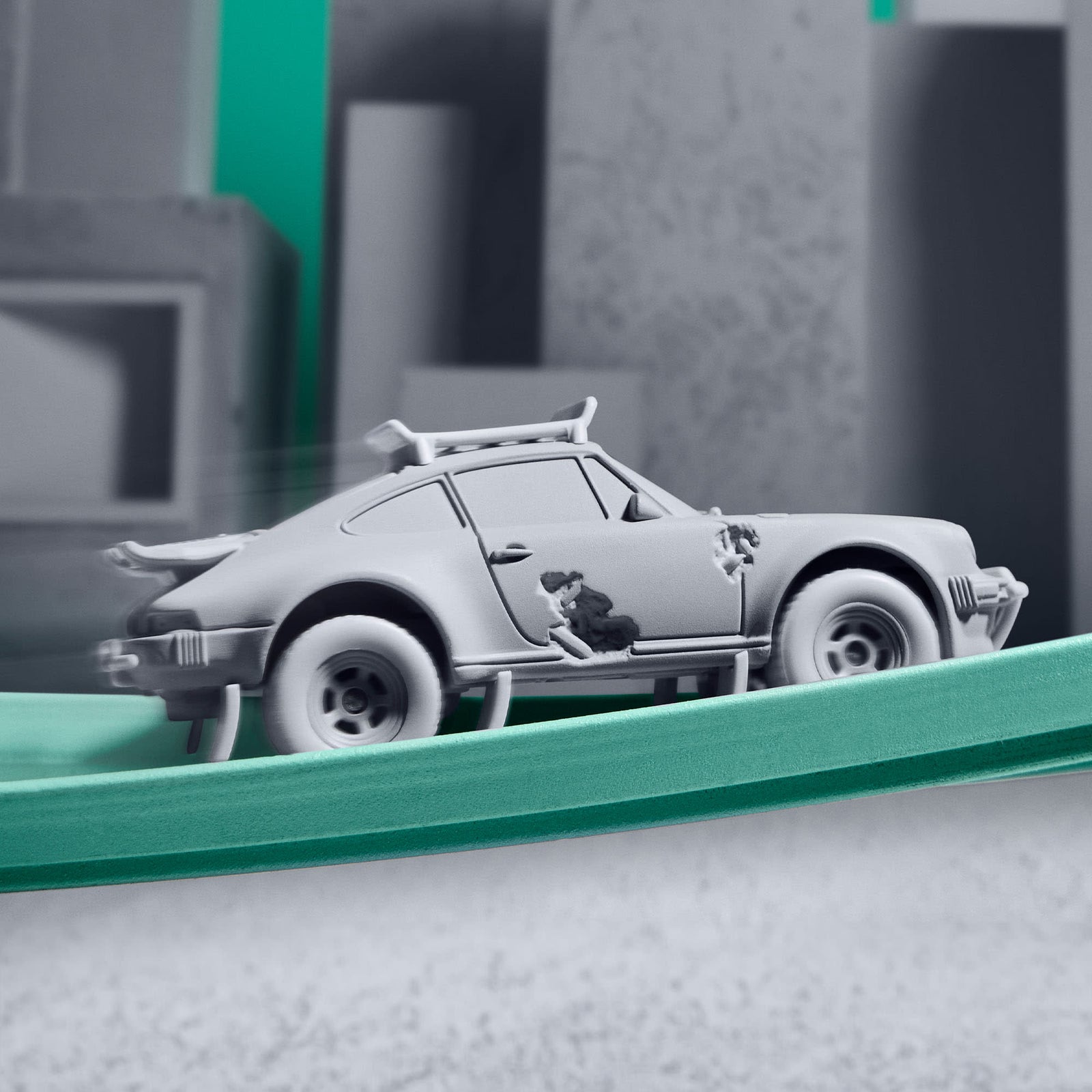 Hot Wheels x Daniel Arsham Eroded Porsche Safari 2023