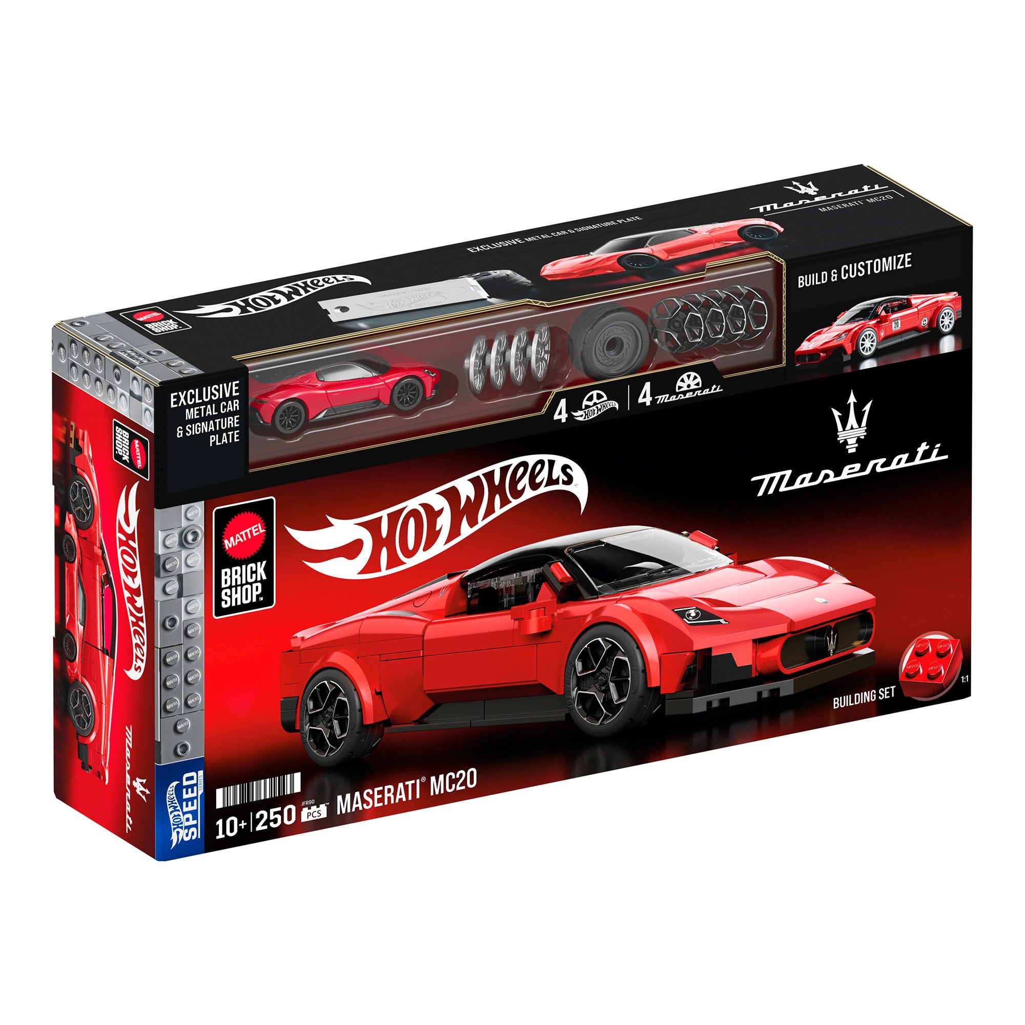 Mattel Brick Shop Hot Wheels Maserati MC20 Building Set | Mattel Creations